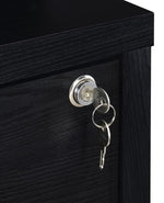 WESTPARK 3-PIECE WALL UNIT BOOKCASE SET WITH USB BLACK