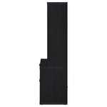 WESTPARK 3-SHELF BOOKCASE USB AND LOCKABLE DRAWER BLACK