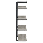 ELMCREST 24-INCH 4-SHELF WALL BOOKSHELF GREY DRIFTWOOD