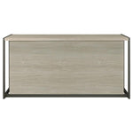 LOOMIS 60-INCH 4-DRAWER COMPUTER DESK WHITEWASHED GREY