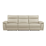 Maroni Xtra Large Power Reclining Sofa TAUPE LEATHER