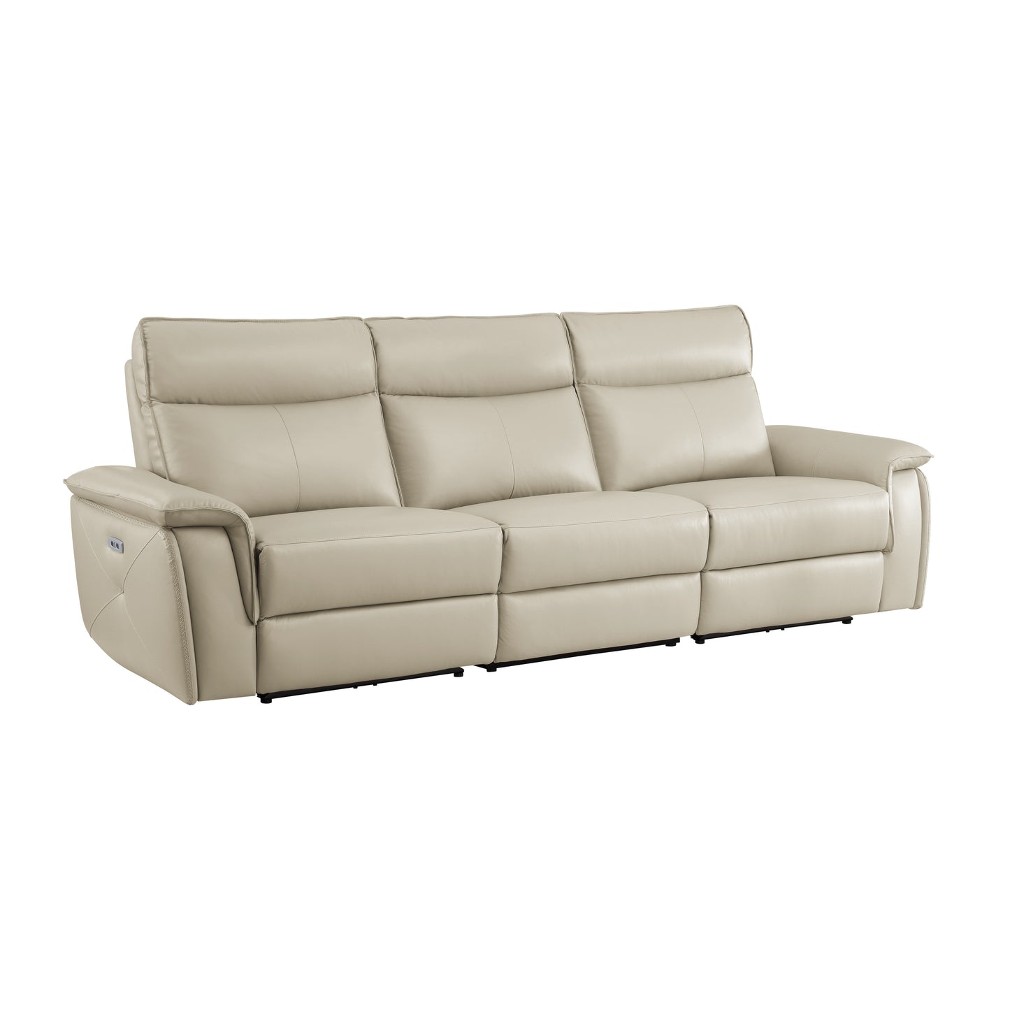 Maroni Xtra Large Power Reclining Sofa TAUPE LEATHER