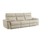 Maroni Xtra Large Power Reclining Sofa TAUPE LEATHER