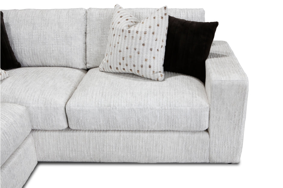 Solace 3pcs Sectional LEFT OR RIGHT CHAISE- GREY
