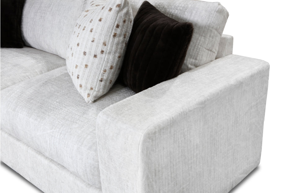 Solace 3pcs Sectional LEFT OR RIGHT CHAISE- GREY