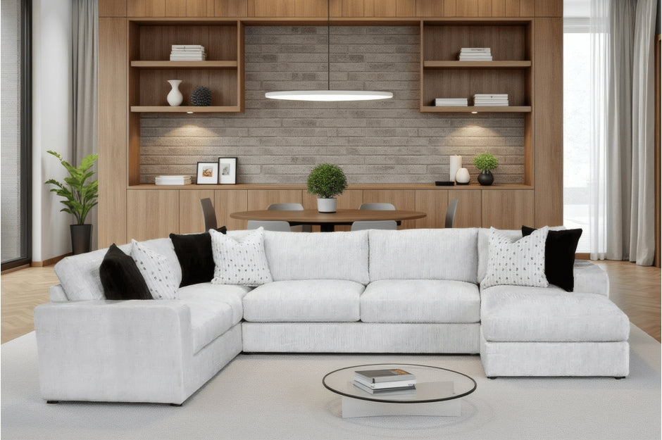 Solace 3pcs Sectional LEFT OR RIGHT CHAISE- GREY