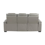 Apex Power Reclining Sofa W/ Heat & Massage GREY LEATHER