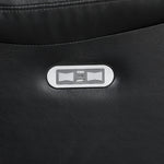 Huron Power Reclining Sofa BLACK VINLY