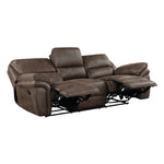 Proctor Reclining Sofa BROWN MICROFIBER