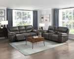 Proctor Reclining Sofa GREY MICROFIBER