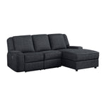 Monterey Reclining Sofa Chaise EBONY