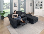 Monterey Reclining Sofa Chaise EBONY
