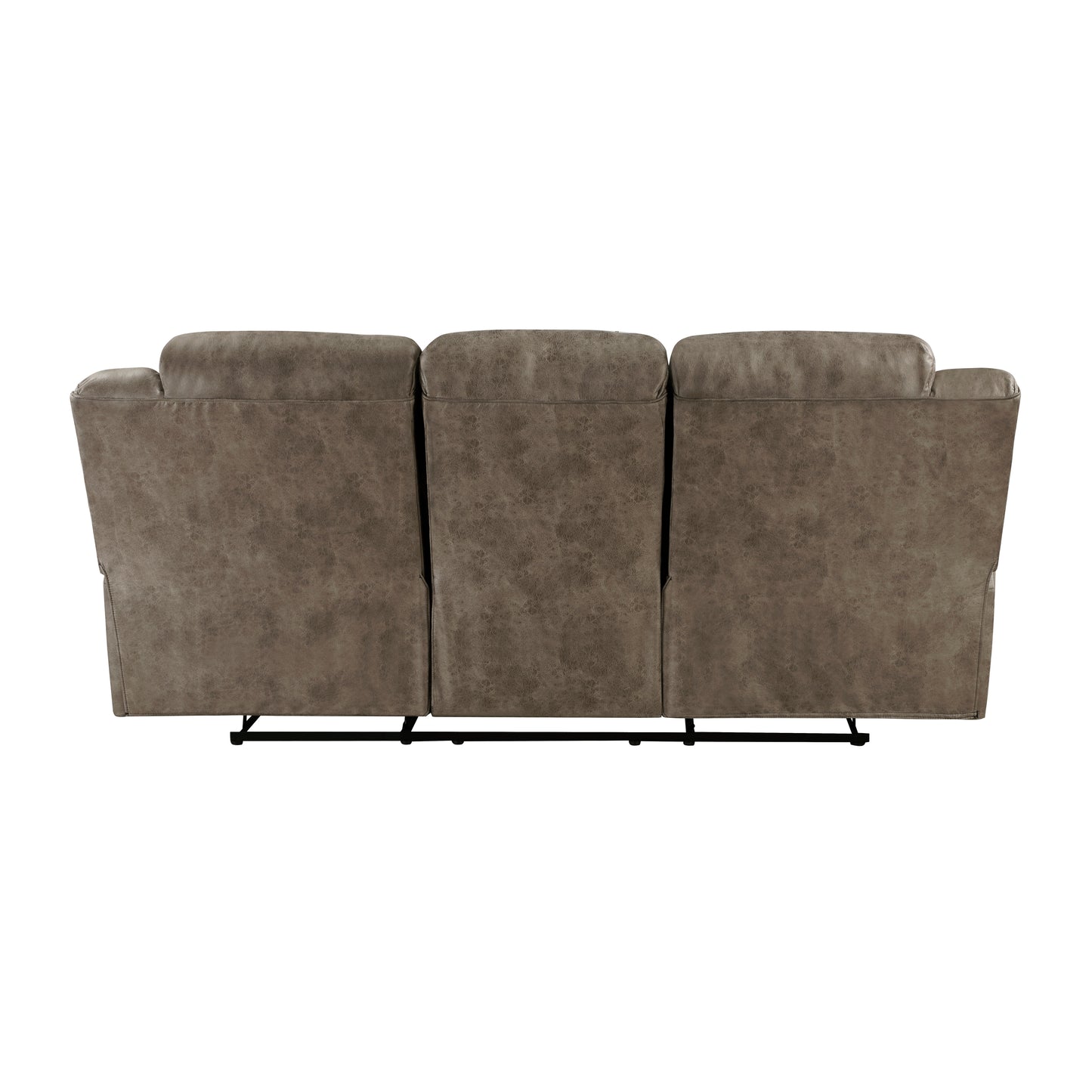 Hazen Reclining Sofa BROWN MICROFIBER
