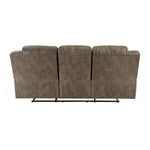 Hazen Reclining Sofa BROWN MICROFIBER