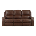 Newnan Reclining Sofa BROWN VINYL