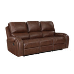 Newnan Reclining Sofa BROWN VINYL