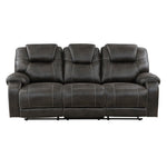Gainesville Reclining Sofa CHOCOLATE MICROFIBER