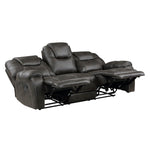 Gainesville Reclining Sofa CHOCOLATE MICROFIBER