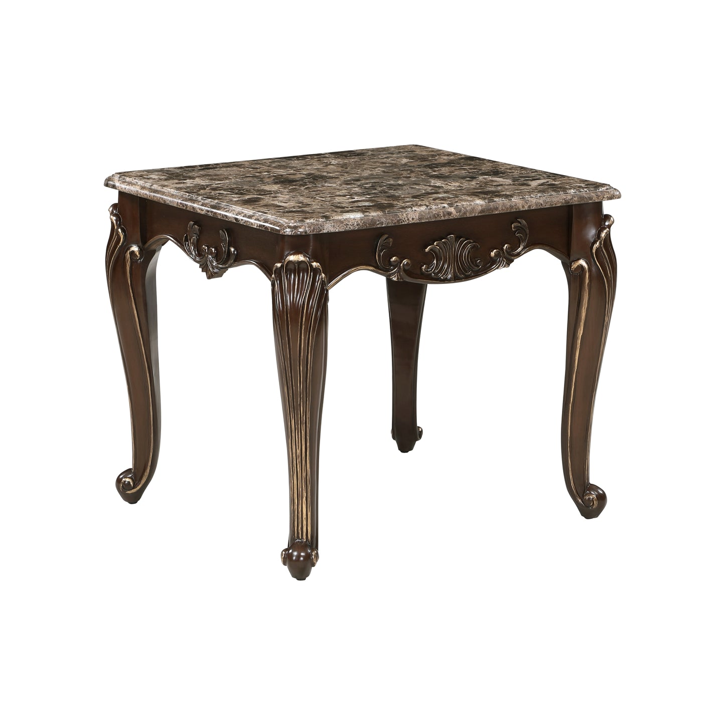 Balthasar Marble End Table CHERRY