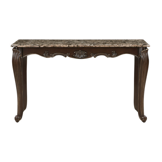 Balthasar Marble Sofa Table CHERRY