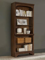 HARTSHILL 78-INCH 5-SHELF BOOKCASE BURNISHED OAK