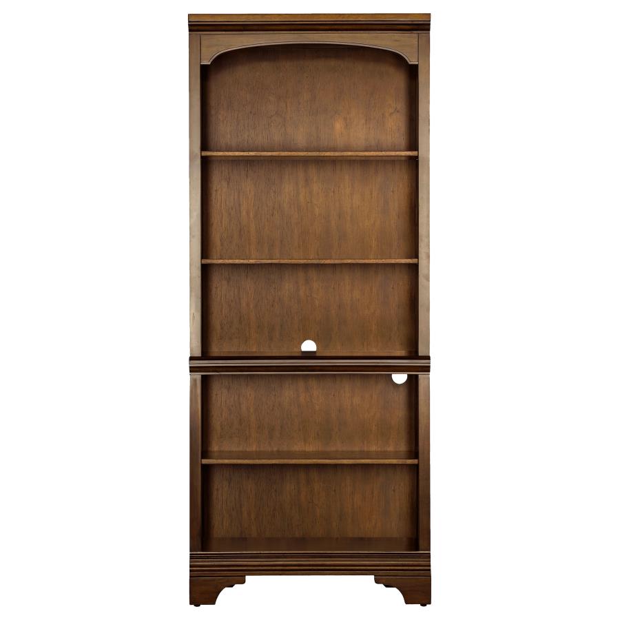 HARTSHILL 78-INCH 5-SHELF BOOKCASE BURNISHED OAK