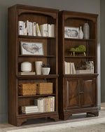 HARTSHILL 78-INCH 5-SHELF BOOKCASE BURNISHED OAK