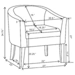 Jansen Accent Chair GREY/BLACK