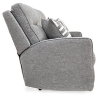 Biscoe PWR REC Sofa with ADJ Headrest PEWTER
