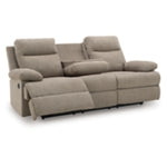 Side-Swipe REC Sofa w/Drop Down Table MOCHA