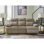 Side-Swipe REC Sofa w/Drop Down Table MOCHA