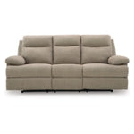 Side-Swipe REC Sofa w/Drop Down Table MOCHA