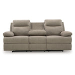 Side-Swipe REC Sofa w/Drop Down Table MOCHA