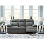 Side-Swipe REC Sofa w/Drop Down Table
