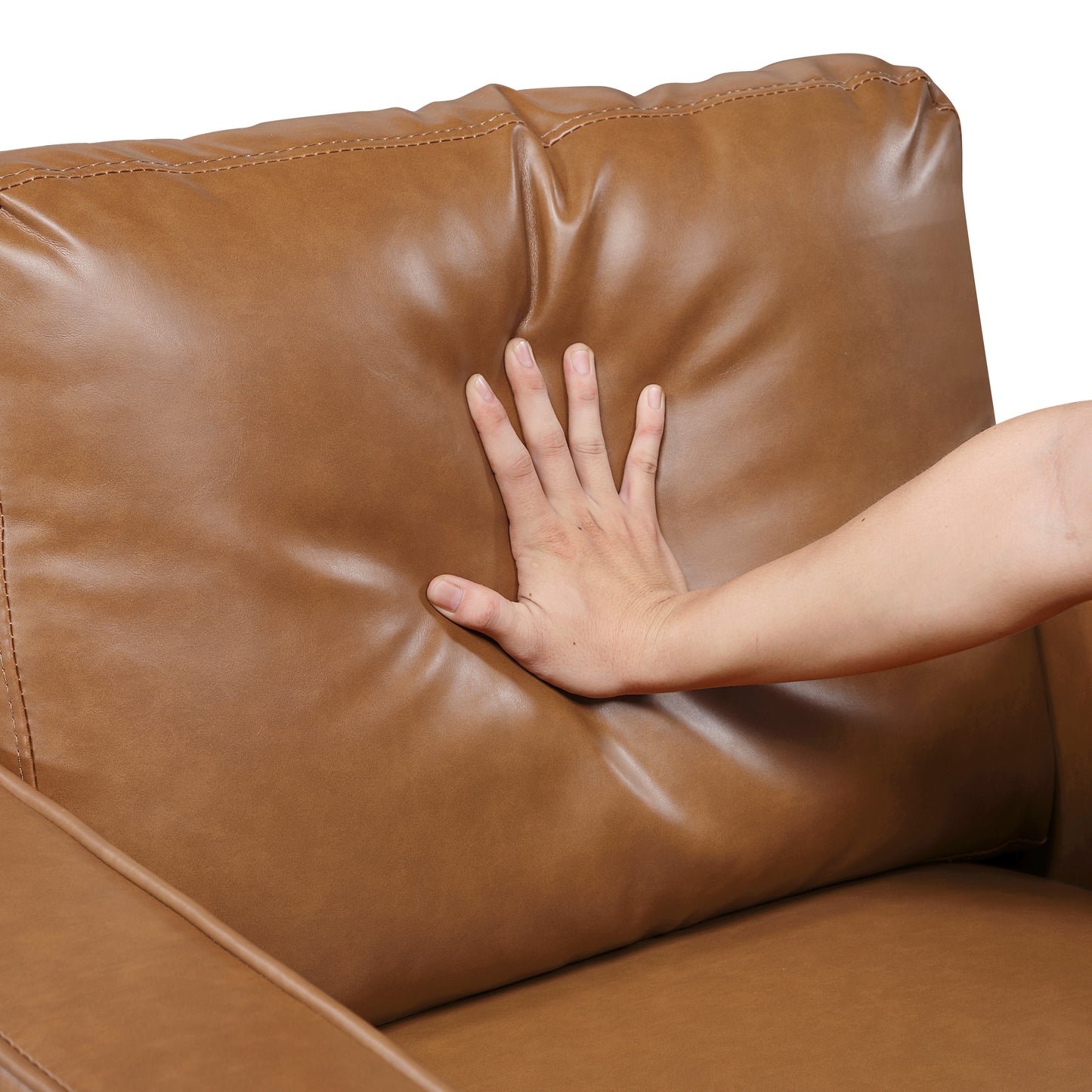 MALCOM SOFA BROWN VINLY