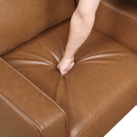 MALCOM SOFA BROWN VINLY