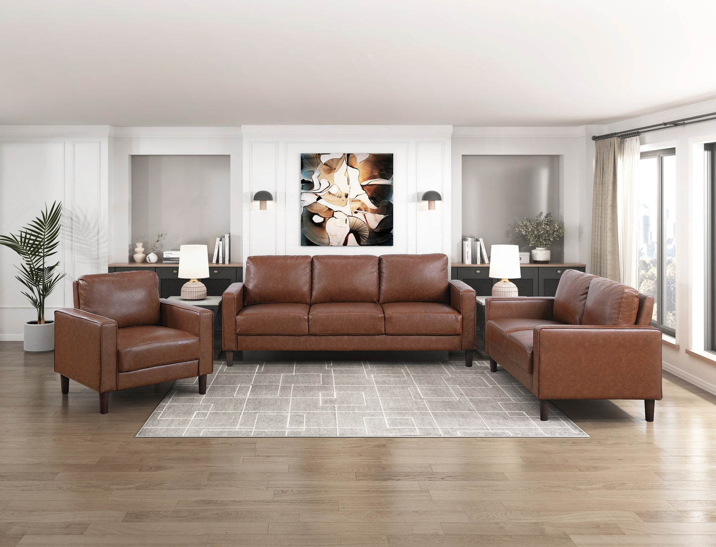 Malcolm Sofa CHOCOLATE VINLY