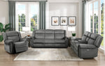 Brennen Power Reclining Sofa CHARCOAL MICROFIBER