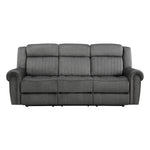 Brennen Power Reclining Sofa CHARCOAL MICROFIBER