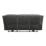 Brennen Power Reclining Sofa CHARCOAL MICROFIBER