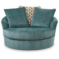 Laylabrook Oversized Swivel Accent Chair TEAL