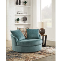 Laylabrook Oversized Swivel Accent Chair TEAL