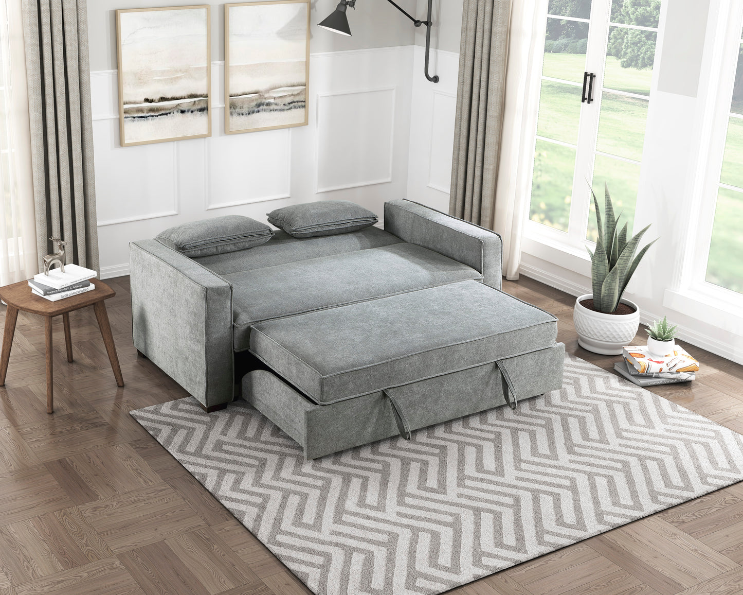 Alta Convertible Sofa Bed GREY