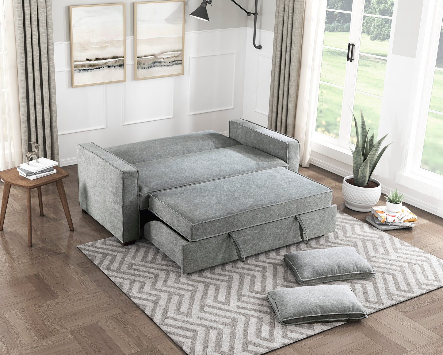 Alta Convertible Sofa Bed GREY