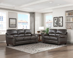 Foxborough Sofa DARK BROWN LEATHER