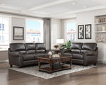 Foxborough Sofa DARK BROWN LEATHER