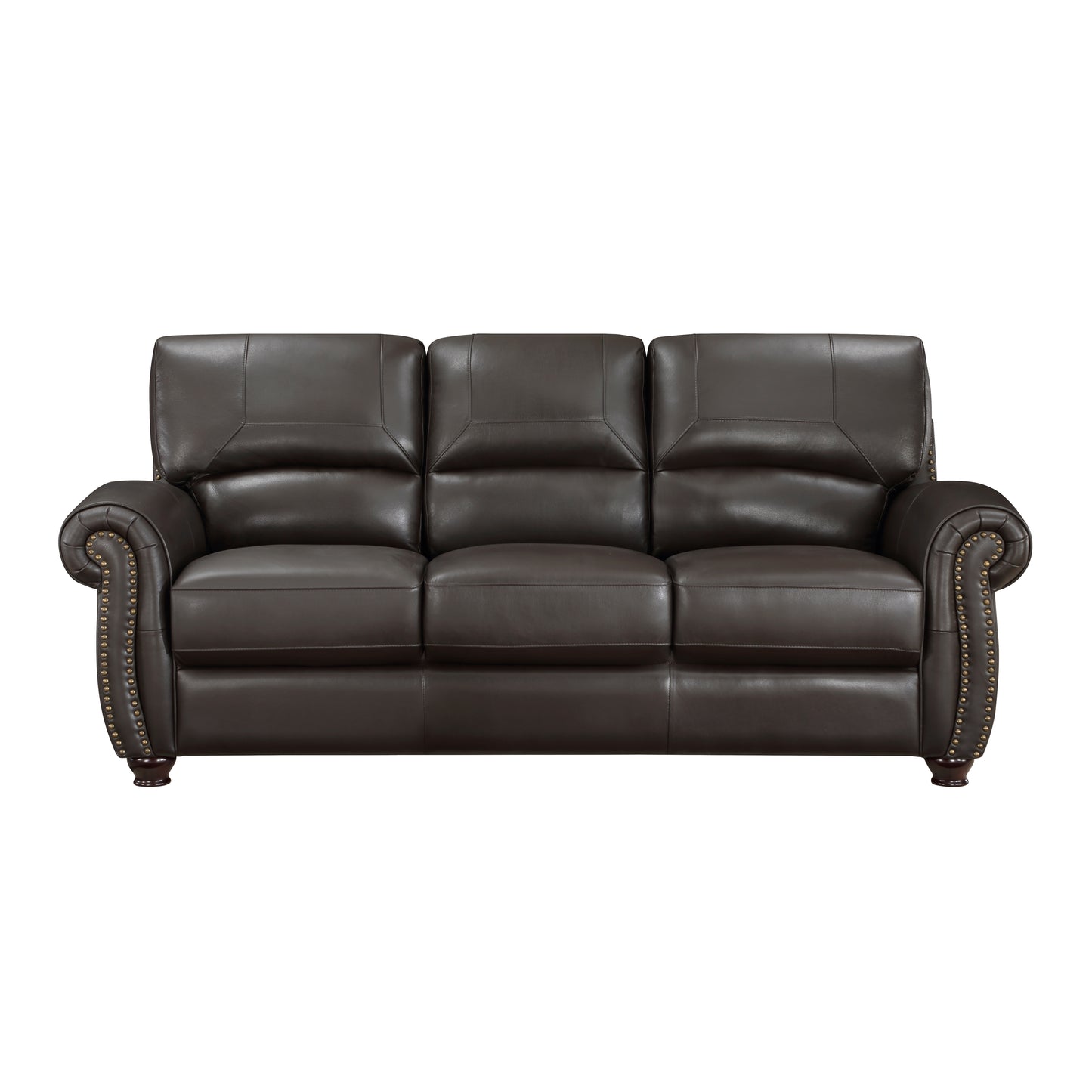 Foxborough Sofa DARK BROWN LEATHER