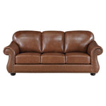 Attleboro Sofa CAMEL BROWN LEATHER