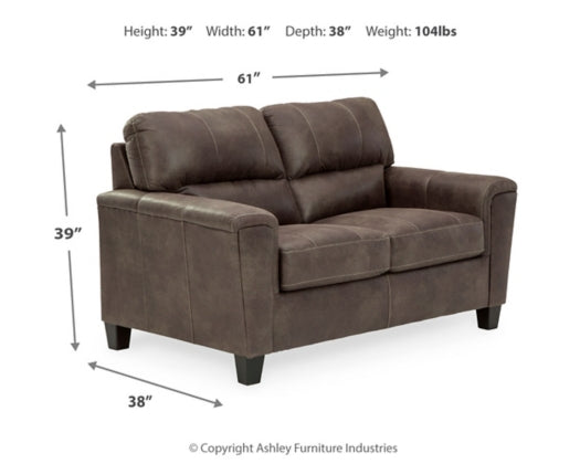 Navi Loveseat SMOKE