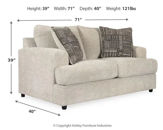 Soletren Loveseat STONE